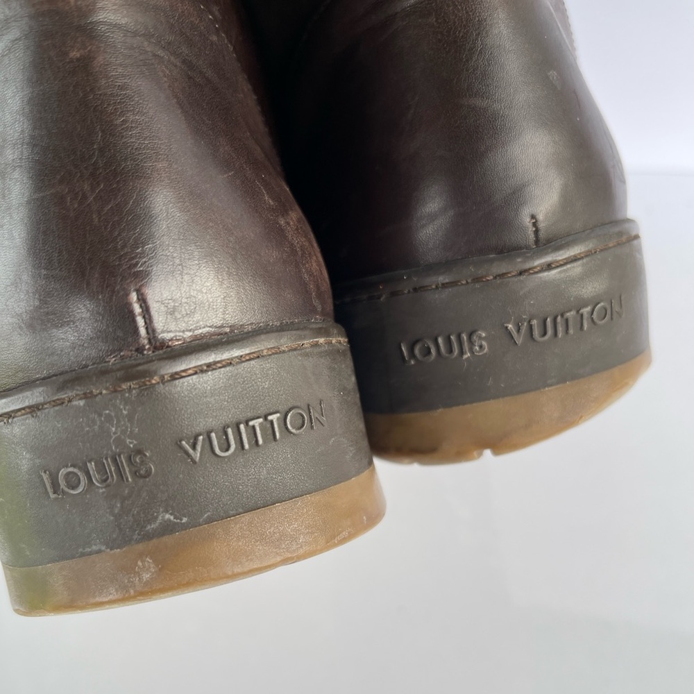 Louis Vuitton Men's Brown Leather Boots 10.5 - Picture 9 of 16